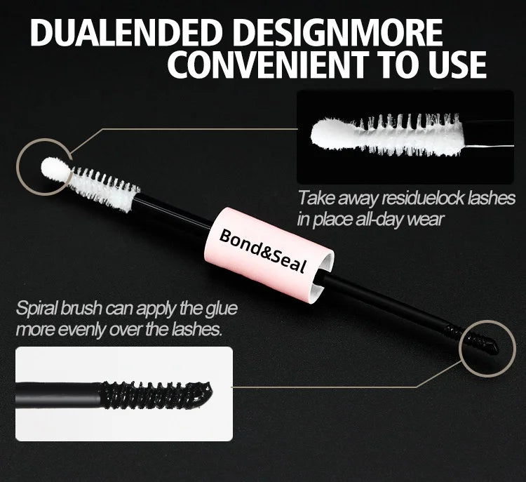 48H Eyelash Glue and Seal for Clusters – Strong Hold, Long-Lasting Lash Adhesive for Extensions