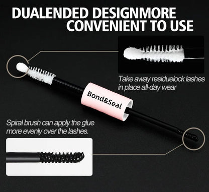 48H Eyelash Glue and Seal for Clusters – Strong Hold, Long-Lasting Lash Adhesive for Extensions