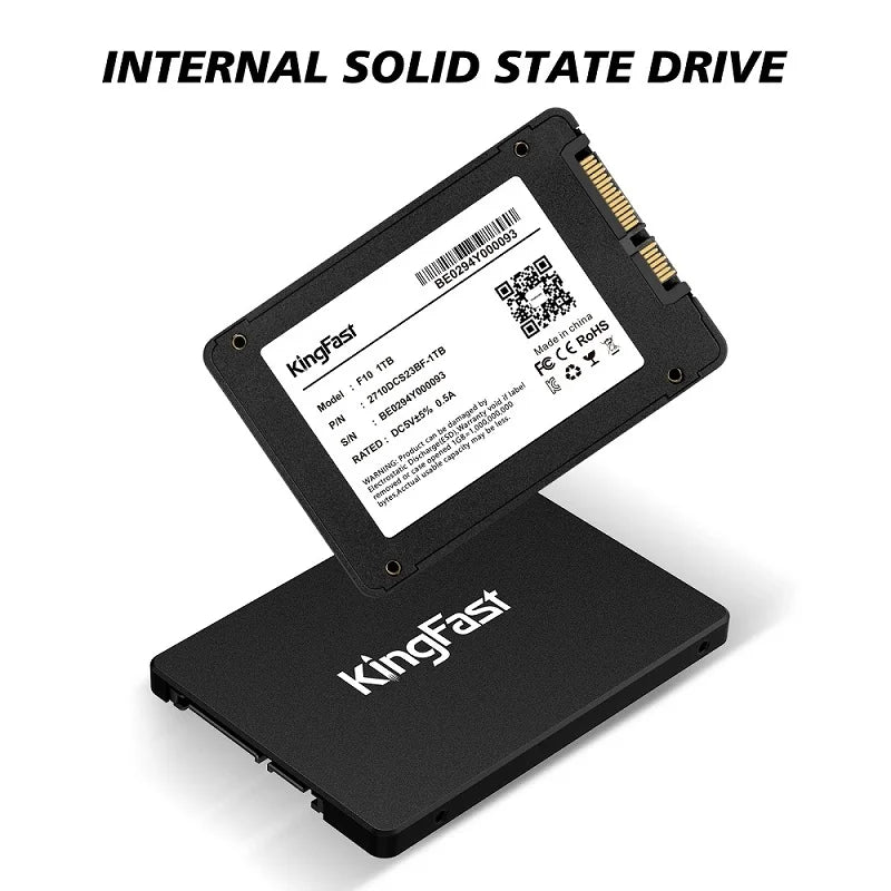 KingFast 2.5" SATA 3 SSD – 120GB, 128GB, 240GB, 256GB, 480GB, 512GB, 1TB Internal Solid State Drive for Laptop & Desktop PC   2/2