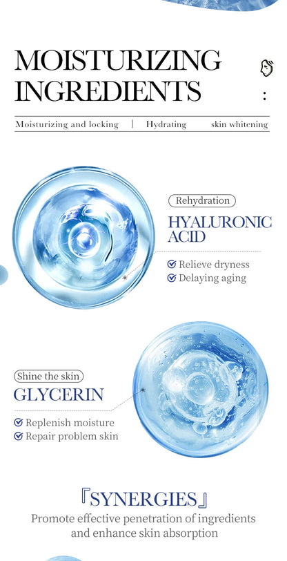 10pcs SAODER Hyaluronic Acid Face Masks – Hydrating, Moisturizing & Firming Skincare