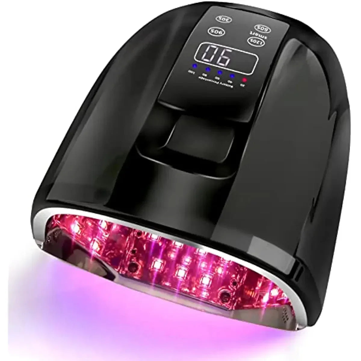 90W Rechargeable Nail Lamp – Cordless LED UV Light for Acrylic Nails, Wireless Manicure Machine with Mirror Bottom