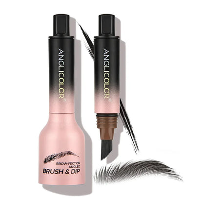 Wild 3D Eyebrow Pencil – Square Angled Brush Velvet Brow Dye Cream, Waterproof & Anti-Smudge Tint Pen