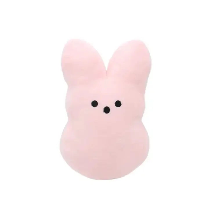 15cm Peep Bunny Plush Toy – Soft Stuffed Rabbit Doll with Star Carrot for Easter & Room Decor Gift