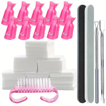 LULAA Nail Soak Off Clips - UV Gel Polish Remover Caps for Fingernail Removal