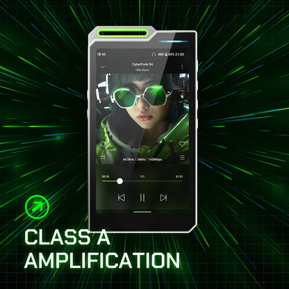 HiBy R4 HiFi Music Player — Android 12 MP3 Audio Player with ES9018Q2M×4, Bluetooth, WiFi, DSD256, MQA, USB DAC, Headphone AMP, 4.7" OPA1652, 11hr Playtime