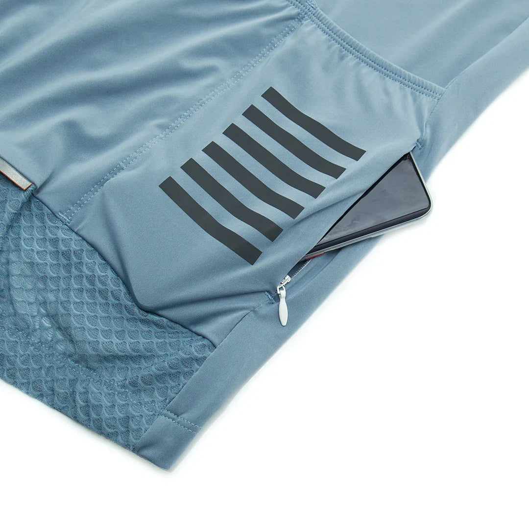 YKYWBIKE Cycling Jersey & Bib Shorts Set — Classic MTB Bike Clothing with Reflective Details
