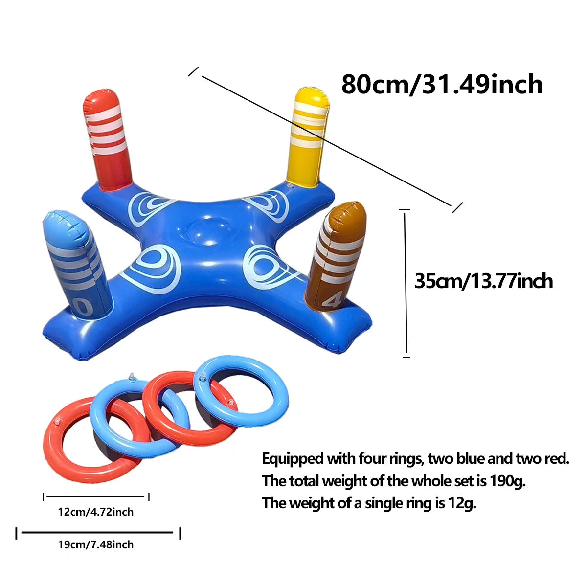 Inflatable Water Basketball Hoop – Interactive Cross-Border Pool Toy for Outdoor Fun