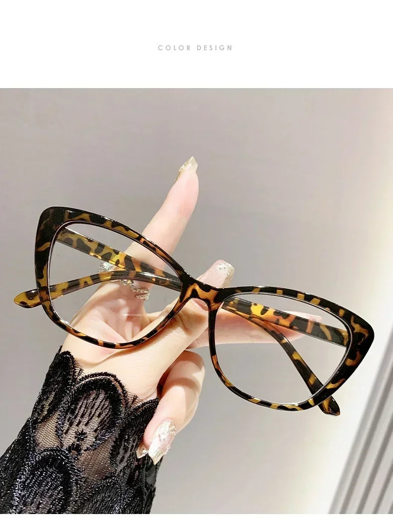 Fashion Cat Eye Reading Glasses – Luxury Anti-Blue Light Eyewear for Women & Men with Presbyopia