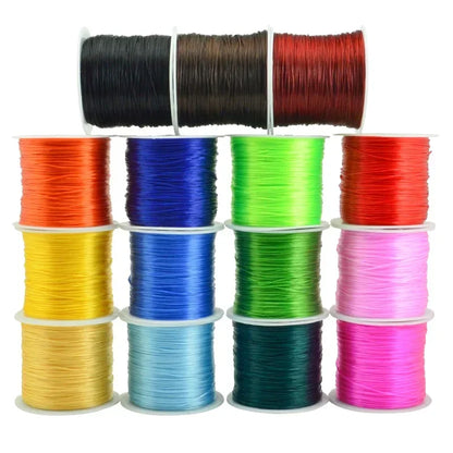 10M Strong Elastic Crystal Beading Cord – 1mm Stretch Thread for DIY Bracelets, Necklaces & Jewelry Making