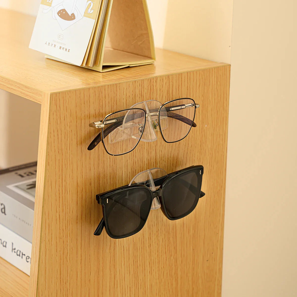 10/16/20/30/40pcs Wall-Mounted Glasses Holder – Fashionable Eyeglass Storage Rack