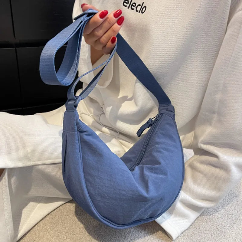 Designer Nylon Crossbody Hobo Bag: Casual Shoulder Bags for Women - Large Capacity Tote Ideal for Travel, Shopping, and Daily Use