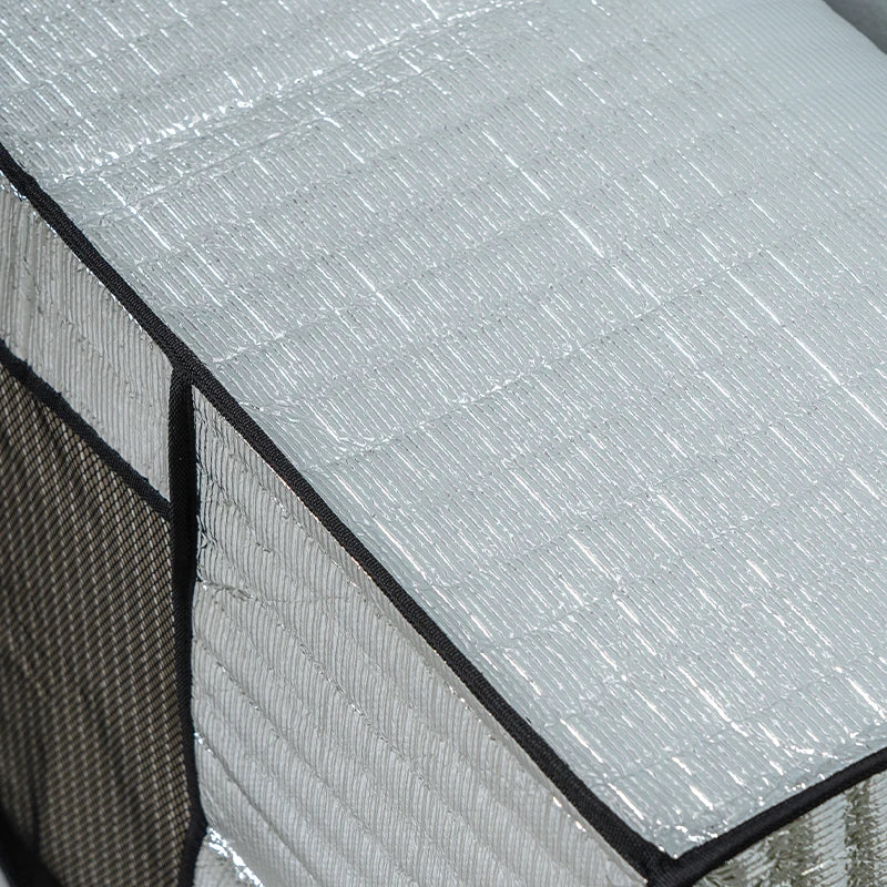 Portable Aluminum Foil Air Conditioner Cover - Multiple Size Options for Household Use - Dust, Sun, and Waterproof Protection