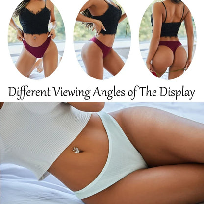 7Pcs Women’s Cotton Thong Set - Seamless Breathable Low Waist Bikini G-String Panties Sexy Lingerie S-XL