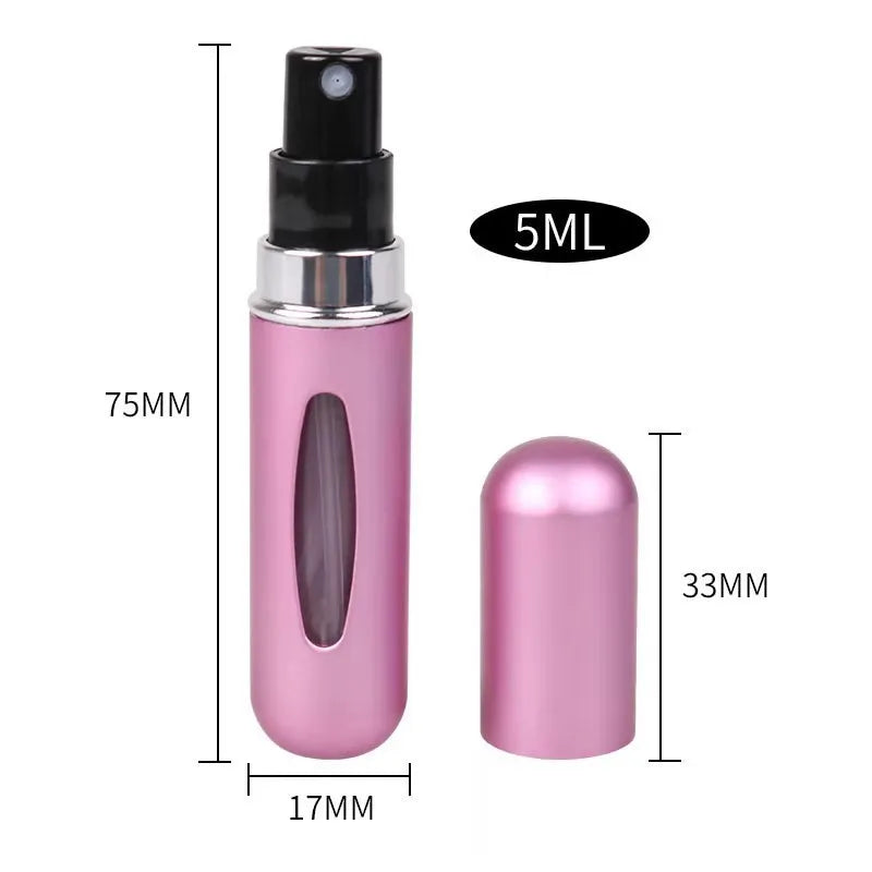 5ml Portable Perfume Refill Bottle – Mini Refillable Spray Jar for Travel, Cosmetic Atomizer
