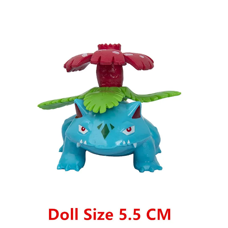 Pokemon 4-13cm Anime Figures – Pikachu, Mewtwo, Charmander, Blastoise Action Model Toy Gifts