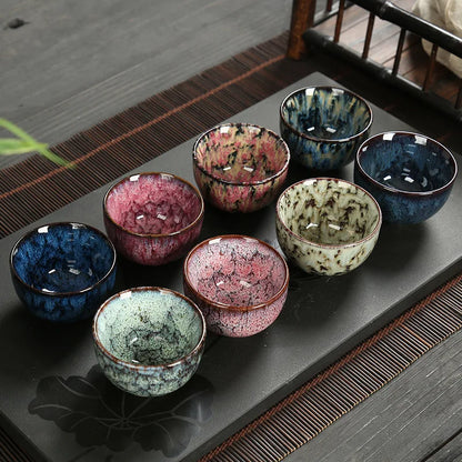 Mini Ceramic Tea Bowl – Kiln Glazed Chinese Kung Fu Teacup for Tea or Espresso