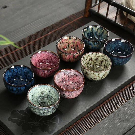 Mini Ceramic Tea Bowl – Kiln Glazed Chinese Kung Fu Teacup for Tea or Espresso