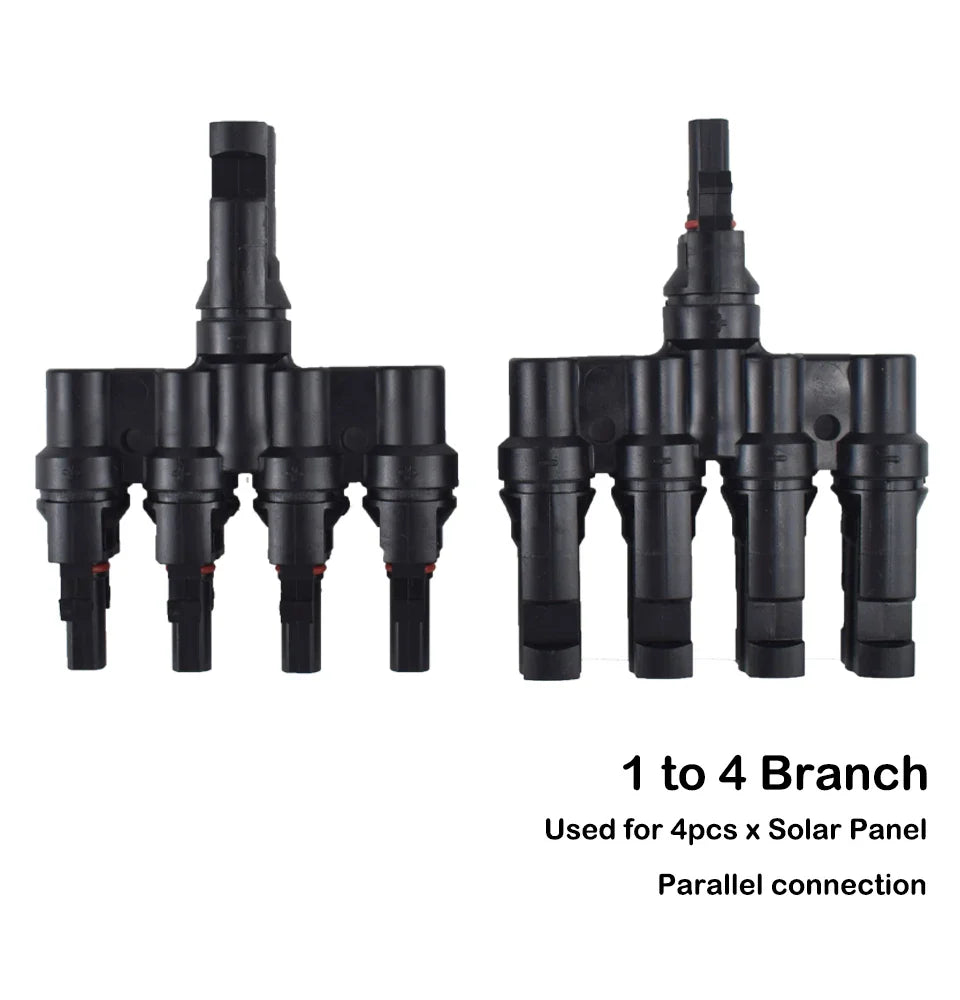 DC Solar Connector Kit 1000V 30A – IP67 Waterproof PV/MC Cable Connectors (5–200 Pcs, 2.5/4/6mm²)
