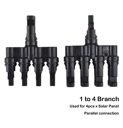 DC Solar Connector Kit 1000V 30A – IP67 Waterproof PV/MC Cable Connectors (5–200 Pcs, 2.5/4/6mm²)