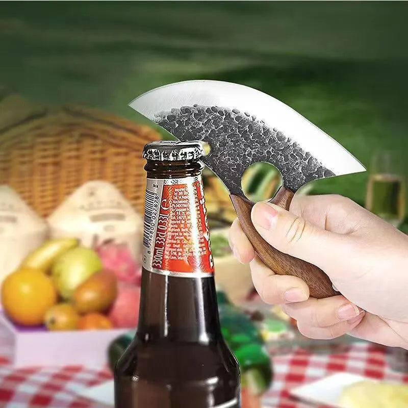 Multifunctional Meat Cleaver Knife | Forged Stainless Steel | Kitchen & BBQ Cooking Tool | Bone Cleaver