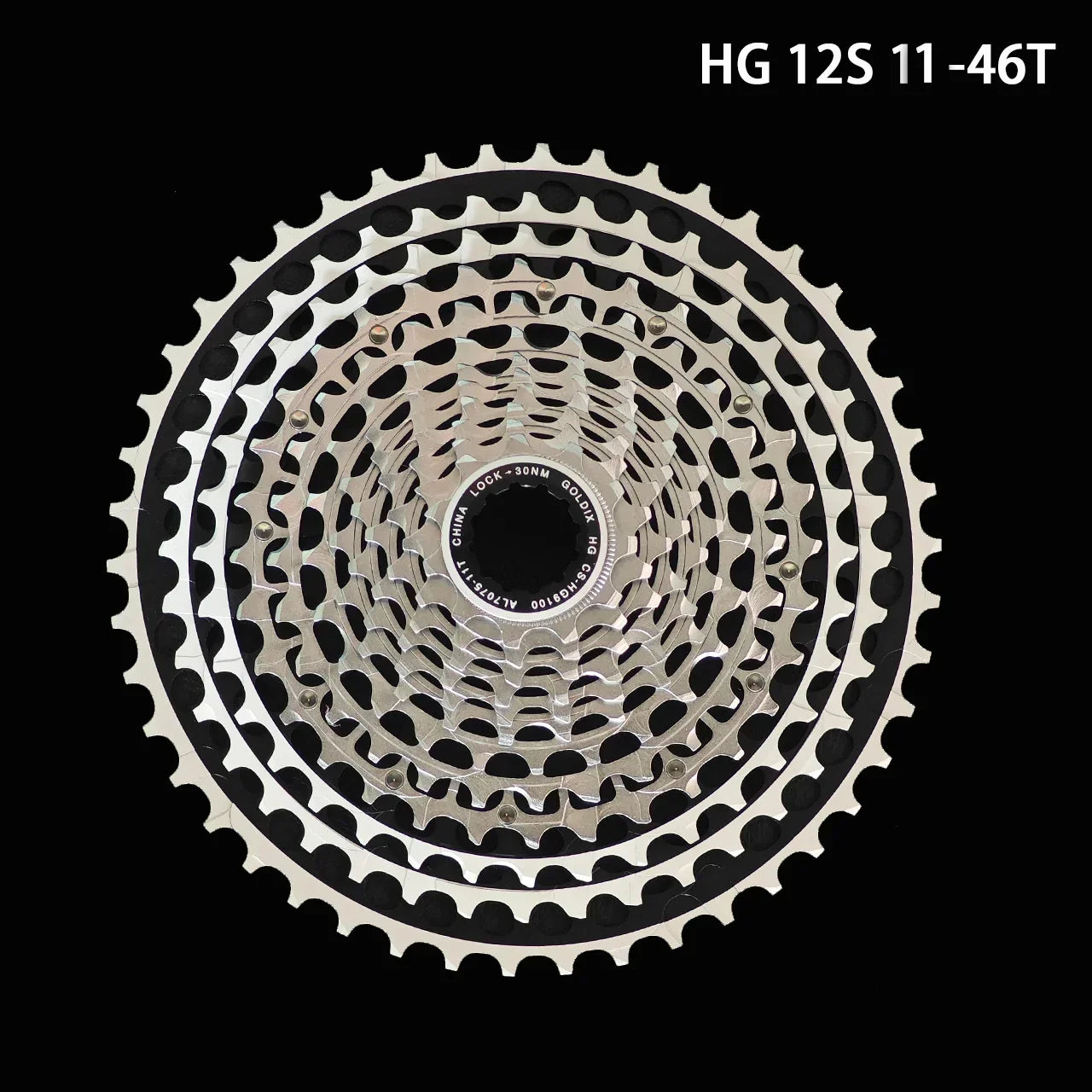 GOLDIX 12-Speed Ultralight MTB Cassette – CNC Sprocket 11-51T/11-46T HG & 10-46T/10-51T XD for Shimano SRAM