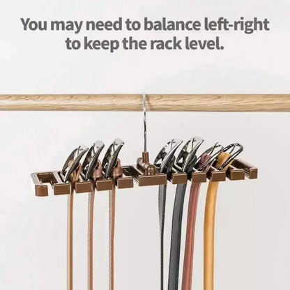 Rotating Tie & Belt Hanger — Multifunctional Scarf Organizer for Home Closet Storage Rack