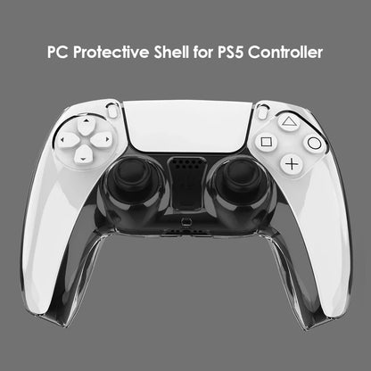 Ultra-Slim Clear PC Cover for PS5 DualSense Controller – Electronic Accessory Protector Case