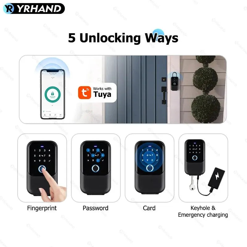TTlock Smart Key Lock Box – Wireless Digital Code & Bluetooth Key Safe, App-Controlled Electronic Key Box for Home or Host