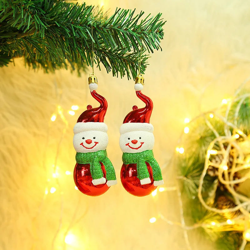 Christmas Tree Hanging Ornament – Red & White Candy Cane Pendant for Xmas, Home Decor & New Year 2024
