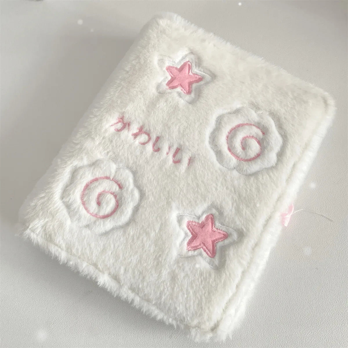 A6 Cartoon Plush Binder Photo Card Album – Cute Kpop Idol Collection Book for Girls