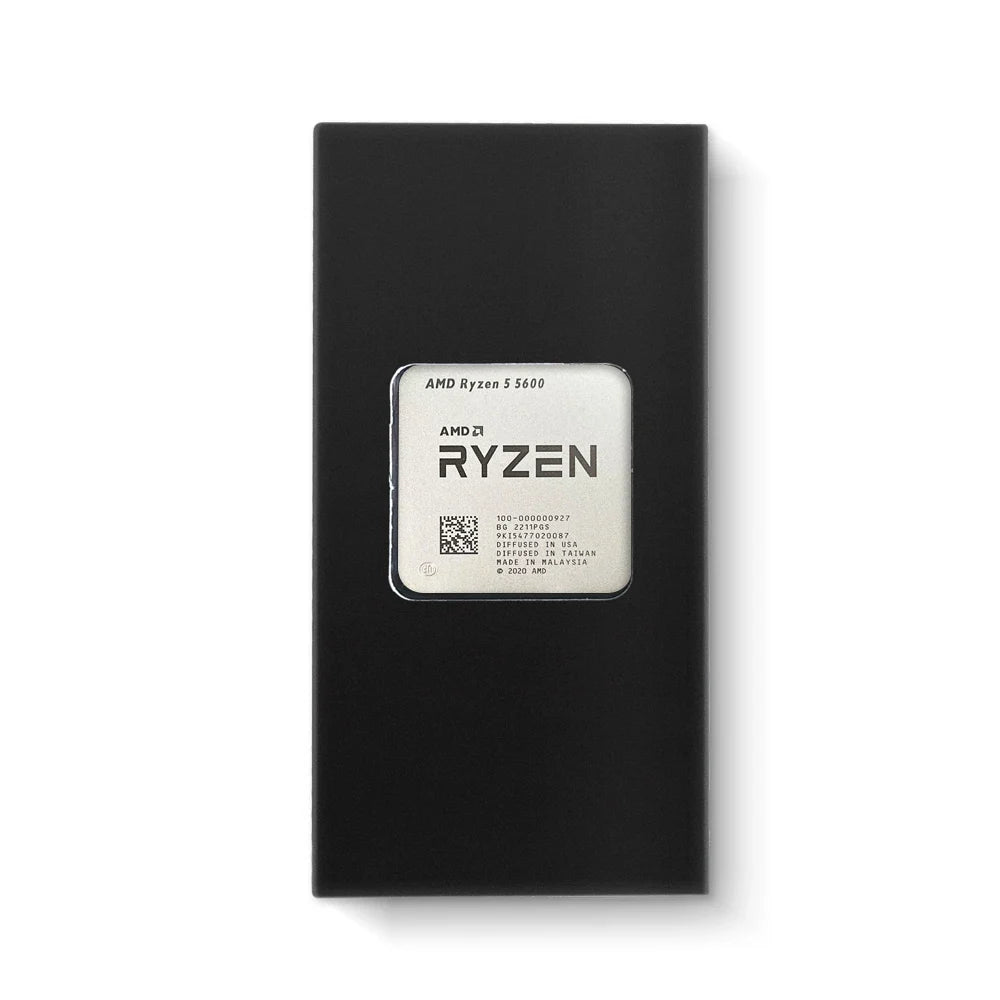AMD Ryzen 5 5600 CPU Processor - 6-Core, 12-Thread, 3.5GHz, 32MB L3 Cache, 7NM, Socket AM4 (No Fan)