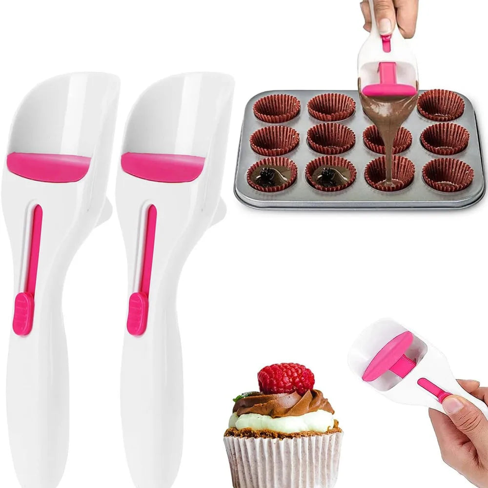 Cake Batter Dispenser Spoon – DIY Cupcake & Baking Tool for Flour, Paste & Precise Batter Pouring Kitchen Accessory