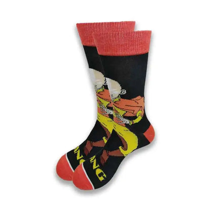 Spring and Autumn Cartoon Movie Character Socks for Men & Women – Funny Fashion High Quality Crew Tube Socks, Unisex Casual Cotton Socks
