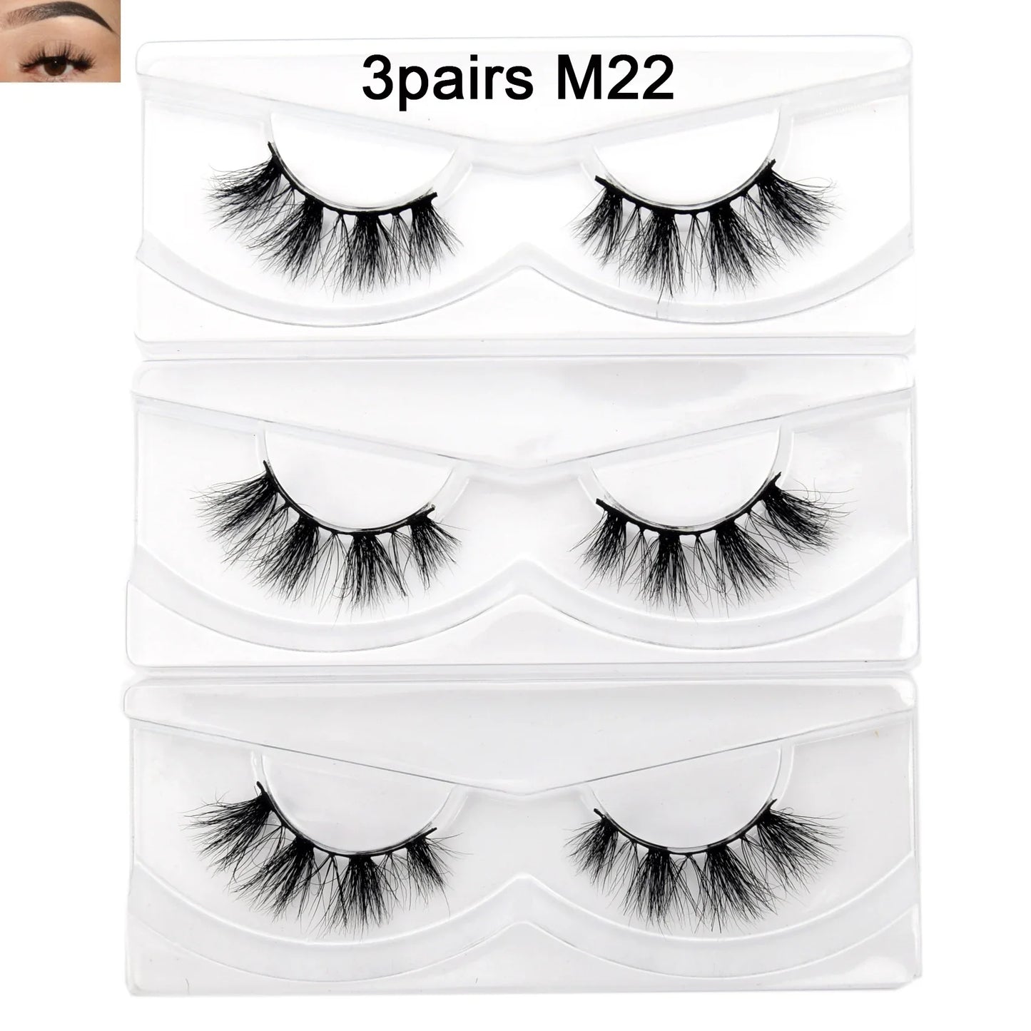 Visofree 13mm 3D Mink Eyelashes – Natural Long Handmade Cruelty-Free False Lashes for Makeup G04
