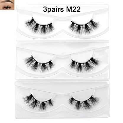 Visofree 13mm 3D Mink Eyelashes – Natural Long Handmade Cruelty-Free False Lashes for Makeup G04