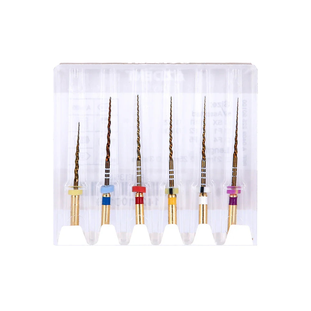 Azdent 6pcs/Pack 25mm SX Dental Files Root Canal Use Rotary Heat Activated  Endodontic Files Rotating File Dentistry Instruments