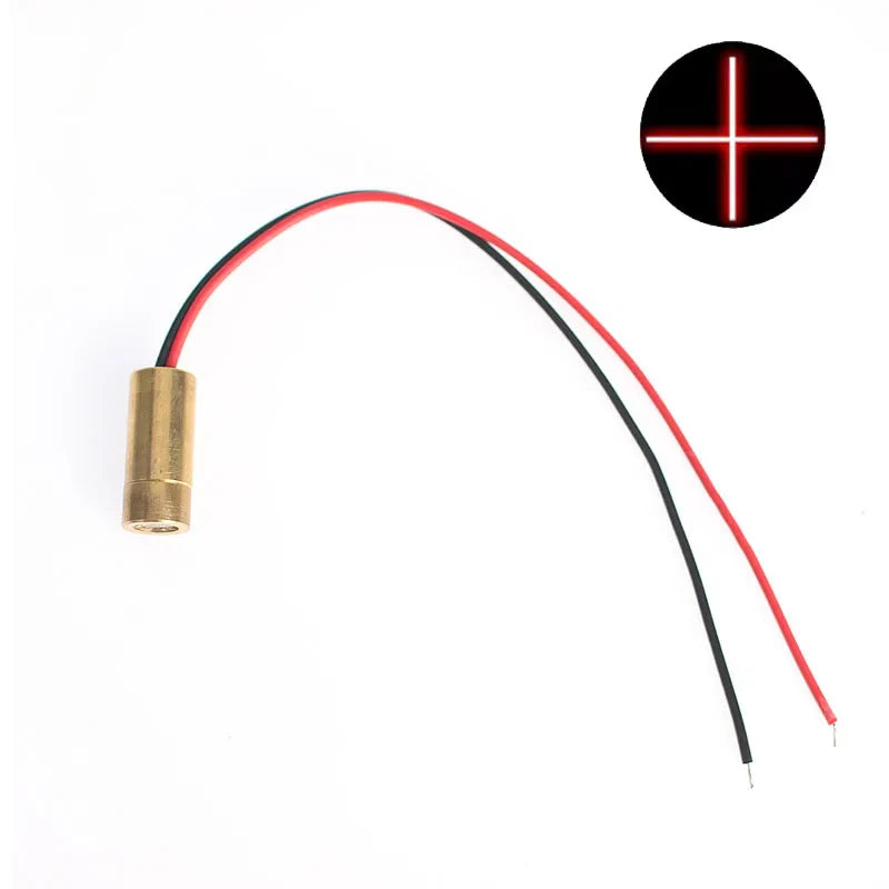 650nm 5mW Red Laser Module – Point, Line, Cross Focusable Glass Lens, Industrial Class