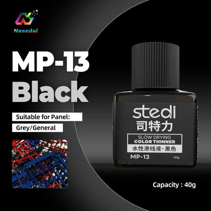 Stedi MP-07~MP-18 Weathering Acrylic Paint – 40g for Gundam & Military Models, Panel Lining DIY Craft Supplies
