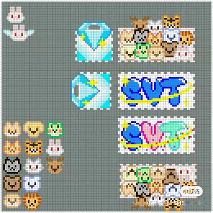 5MM Hama Beads Pegboards – Square, Circle & Hexagon Fuse Beads Template for Perler DIY & Educational Crafts