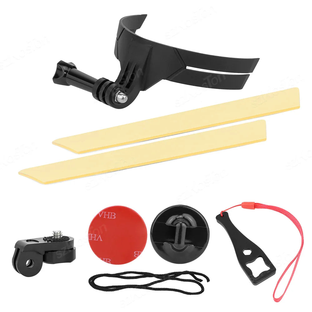Motorcycle Helmet Chin Mount – Action Camera Holder for DJI Osmo Action & GoPro 8–13, Full Face Riding Gear Accessory