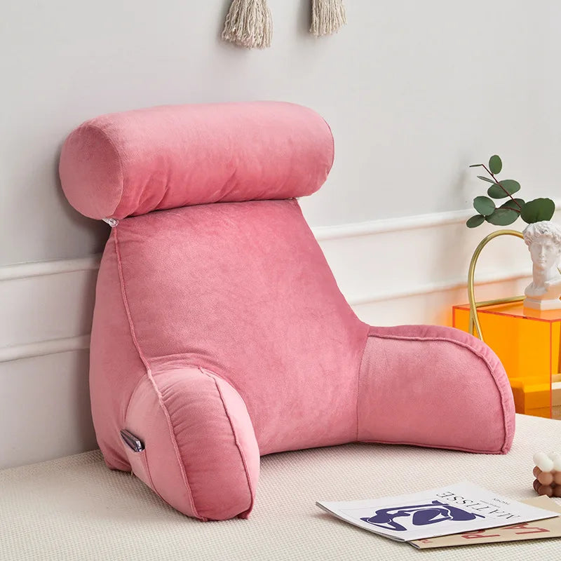 All Season Reading Pillow – Backrest Lumbar Support Cushion for Sofa, Bed & Office Chair | Comfortable Pain Relief Back Support Cushion