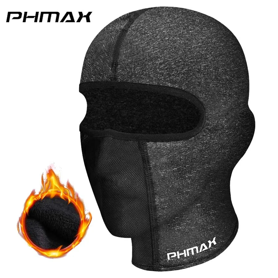 PHMAX Motorcycle Balaclava Riding Mask – Full Face Windproof Warm Breathable Hood Scarf for Biker Wind & Cold Protection