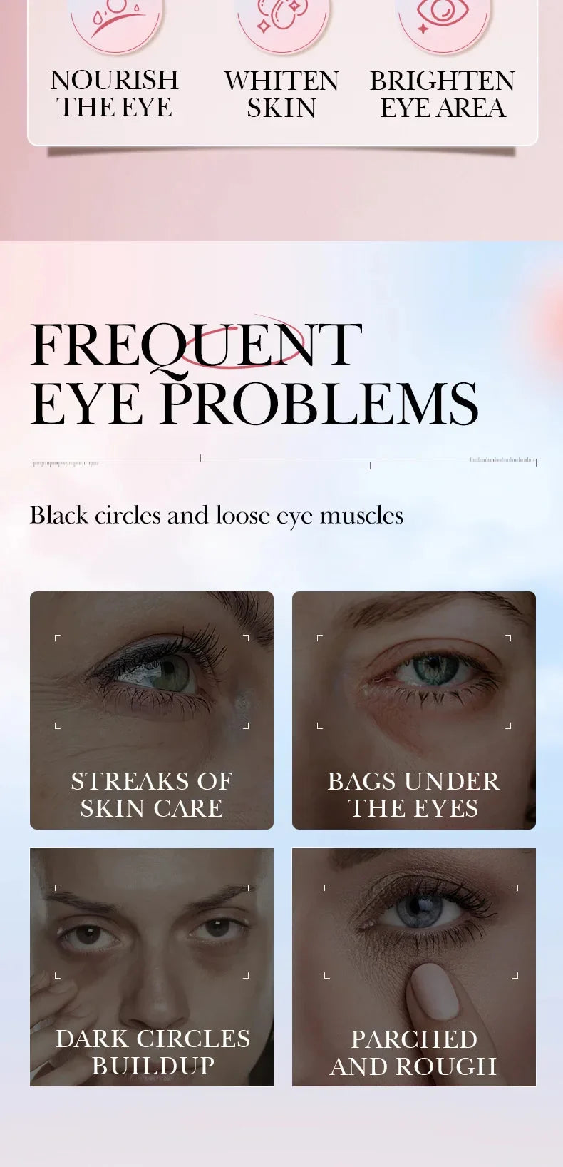 Instant Eye Bag Removal Cream – Collagen, Anti-Wrinkle, Dark Circle & Puffiness Treatment for Firming and Brightening