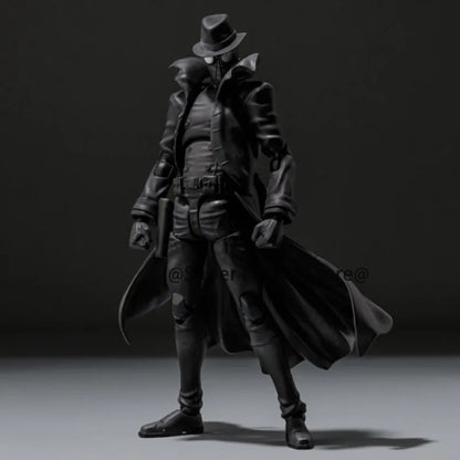 Sentinel Peter Parker Action Figure – Spider-Verse Noir PVC Collectible, Movable Miles Parker Figurine
