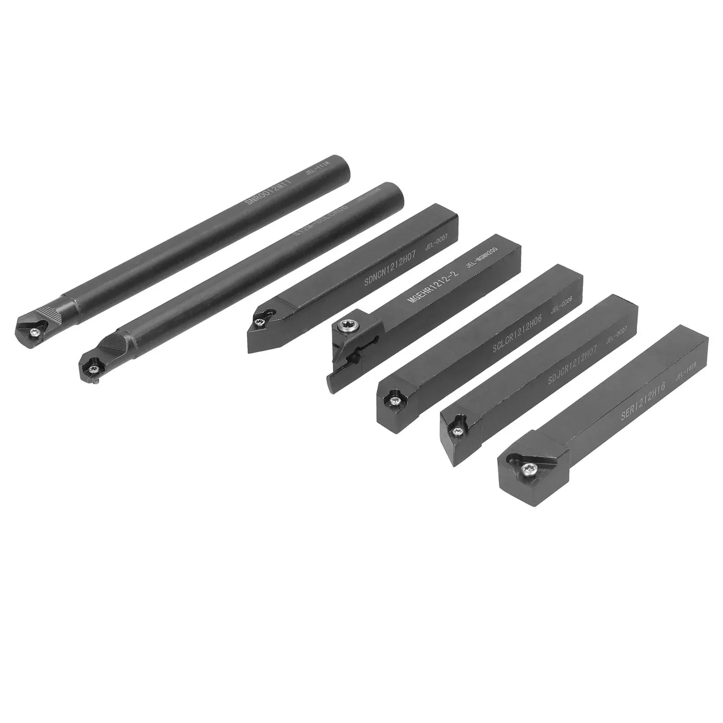 8-16mm Lathe Turning Tool Holder — Boring Bar & CNC Metal Cutter Rod with Shank and Inserts