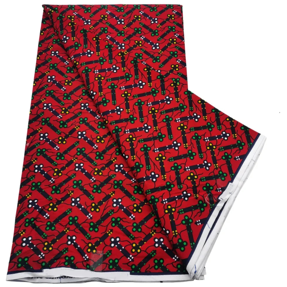 2026 African Real Wax Print Fabric - High Quality Ankara Pagne ABC