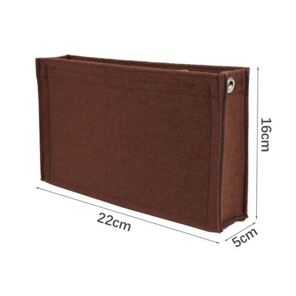 Felt Insert Bag — Durable Portable Purse Liner for Storage & Organization