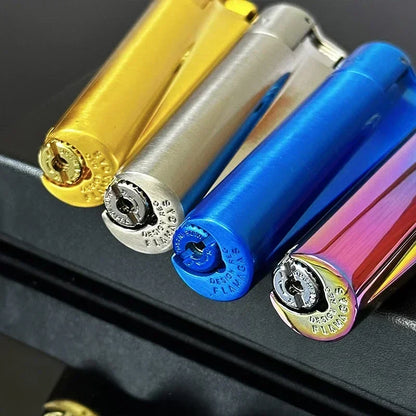 Original Metal Jet Butane Lighter — Windproof Turbo Gas Lighter, Portable Smoking Accessory Gadget for Men