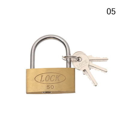 Copper Padlock Small Locks – Luggage, Case, and Locker Security with 3 Keys (20mm-50mm) for Home Improvement Hardware