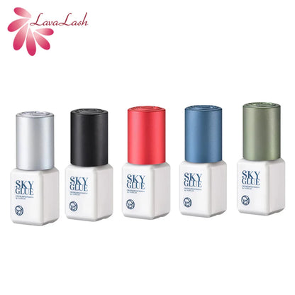 Sky Glue Eyelash Extension Adhesive 5ml – Fast-Drying 0.5s False Lash Glue with Makeup Bag